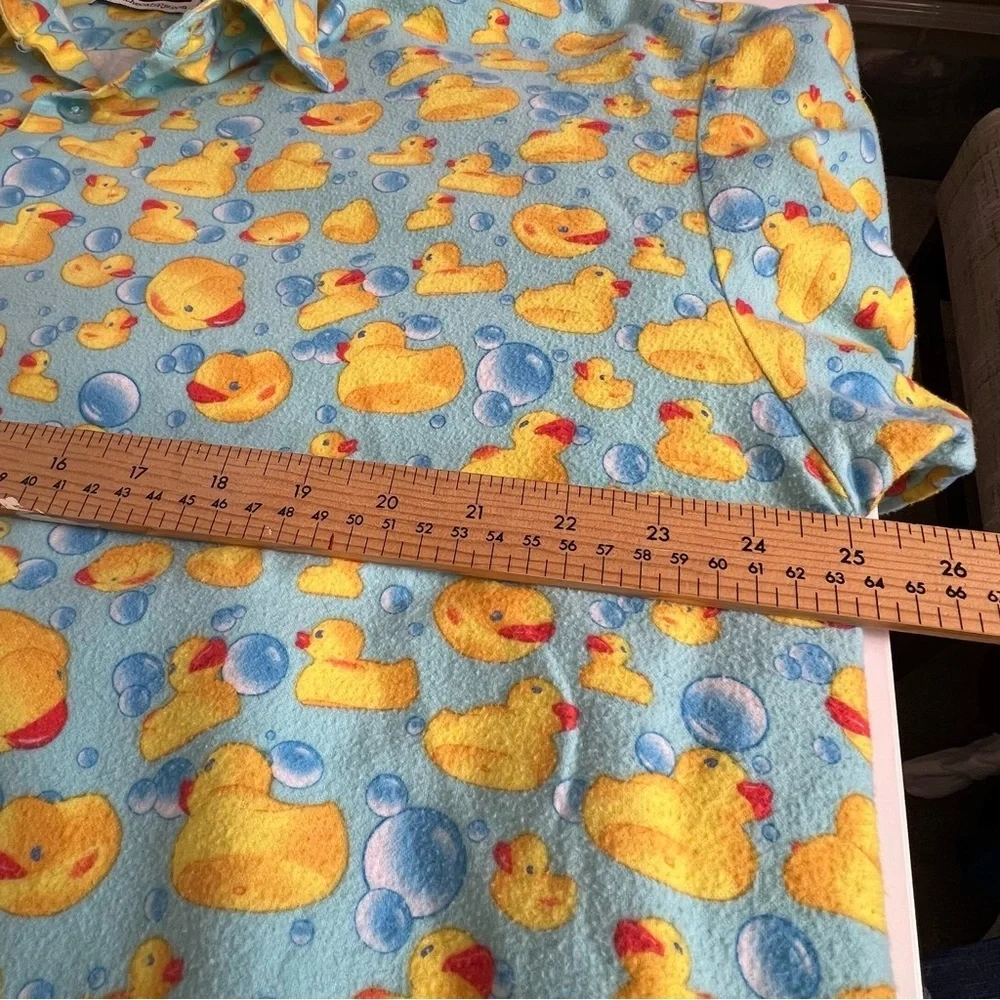 The Cats Pajamas Large Flannel Sleep Shirt with Ducky Pattern - Picture 6 of 7